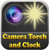 Flashlight Camera Torch +Clock आइकन