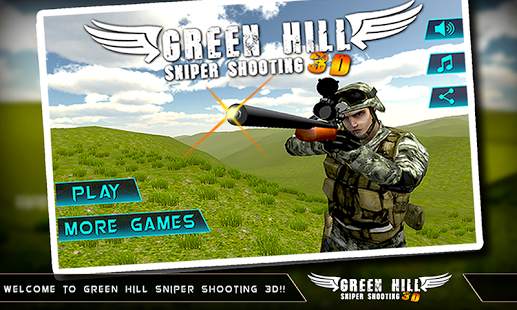 Green Hill Sniper Shooting 3D screenshot 15