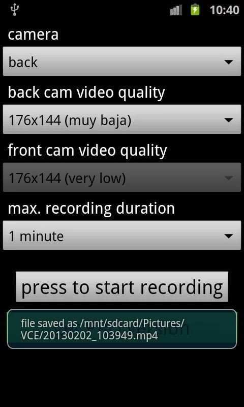 Spy Video Recorder screenshot 3