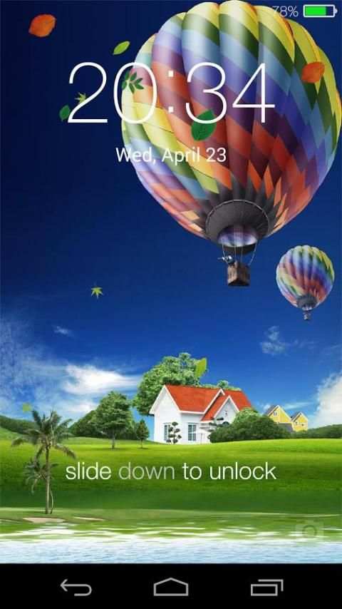 Spring live wallpaper lock स्क्रीनशॉट 3