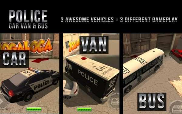 Police Car Van & Bus Parking screenshot 8