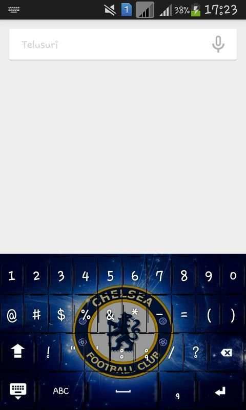 Chelsea Keyboard Theme 4 تصوير الشاشة