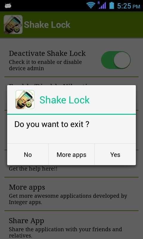 Shake Lock скриншот 8