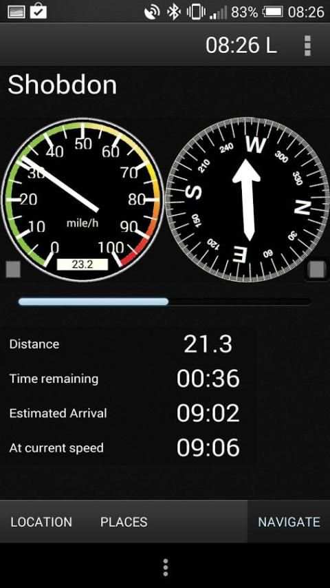 GPS Navigaton Speedometer TAN screenshot 4