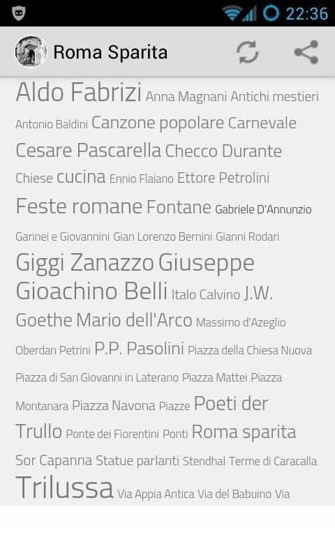 Roma Sparita Mobile screenshot 1