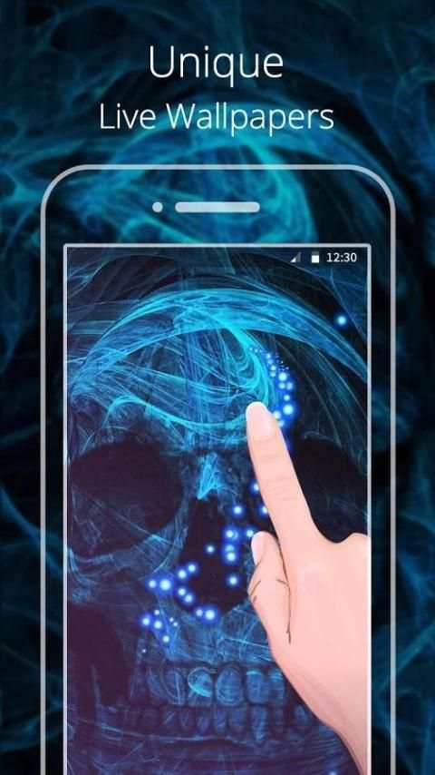 الأزرق الجمجمة لايف wallpaer 4 تصوير الشاشة