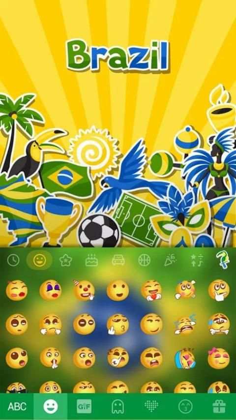 Brazil Emoji Kika Keyboard screenshot 6