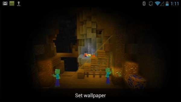 ZombieMine Minecraft Wallpaper screenshot 2