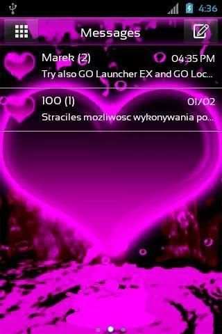 Hearts Theme for GO SMS Pro screenshot 3