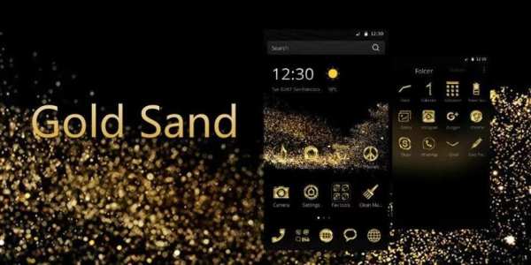 tema emas untuk huawei p8 screenshot 1