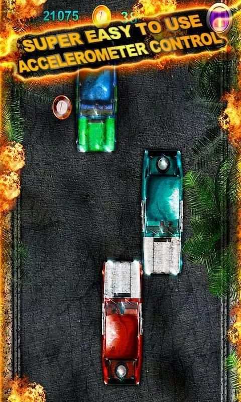RETRO CAR RACE: Mini Nitro Com स्क्रीनशॉट 1