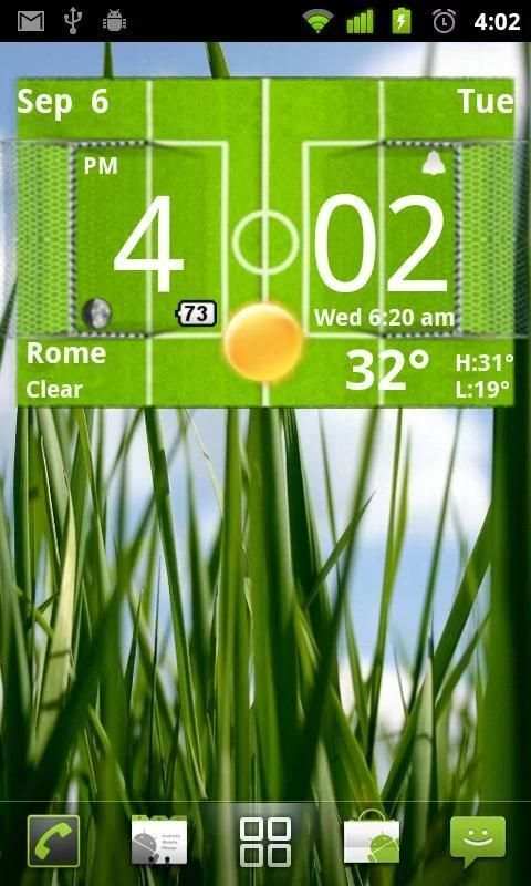 Football Digital Weather Clock स्क्रीनशॉट 4