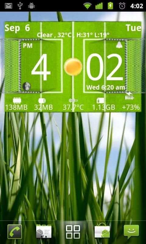 Football Digital Weather Clock स्क्रीनशॉट 5