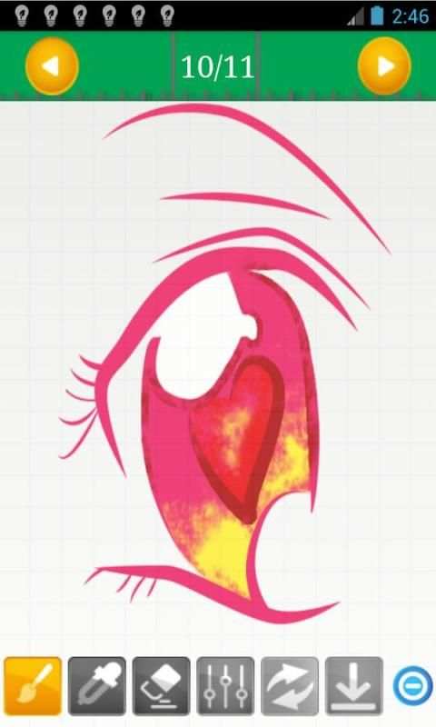 تعلم كيفية رسم العيون скриншот 4