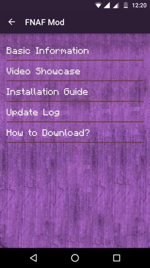 FNAF mod for Minecraft PC скриншот 3