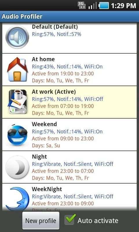 Audio Profile for Android Free screenshot 5