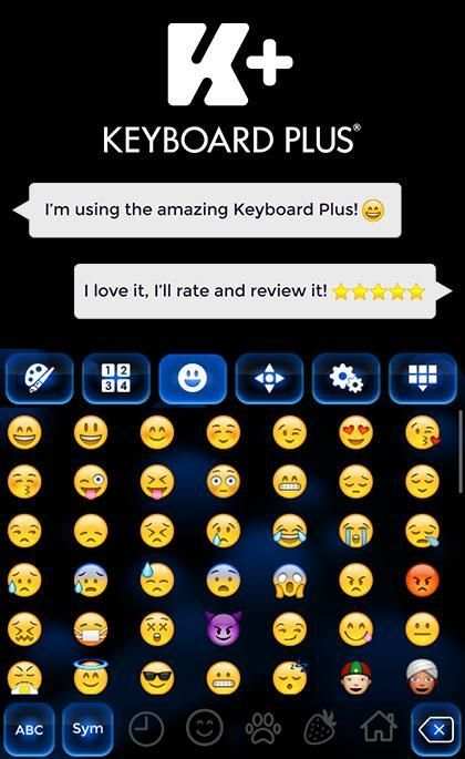 Color Blue Keyboard Theme 12 تصوير الشاشة