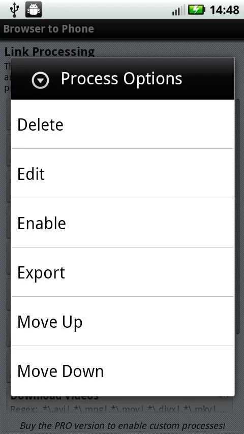 Browser to Phone screenshot 1