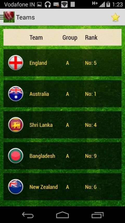 Cricket Fixtures 2015 screenshot 3