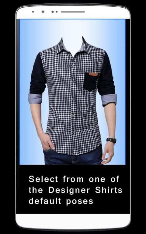 Men Designer Shirt Photo Maker screenshot 1