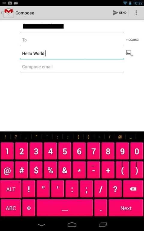 Pink Keyboard स्क्रीनशॉट 8