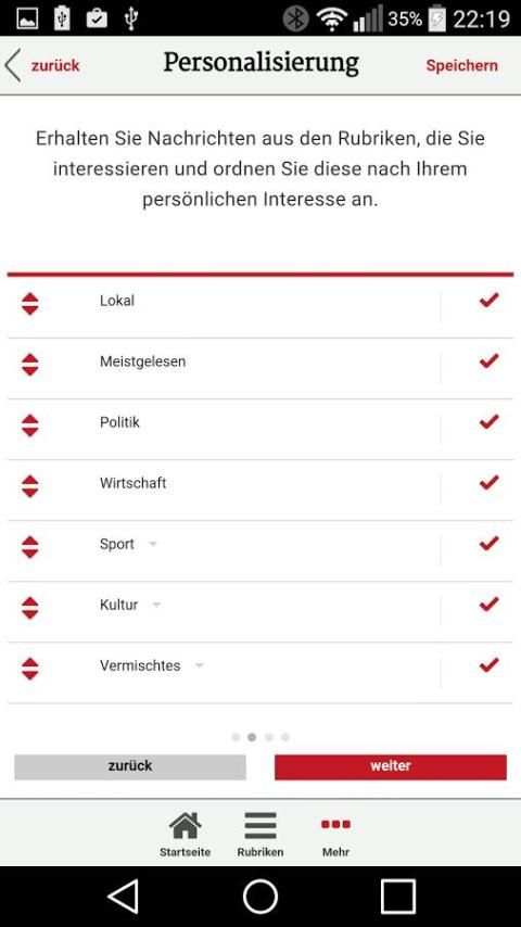 OTZ News-App screenshot 1