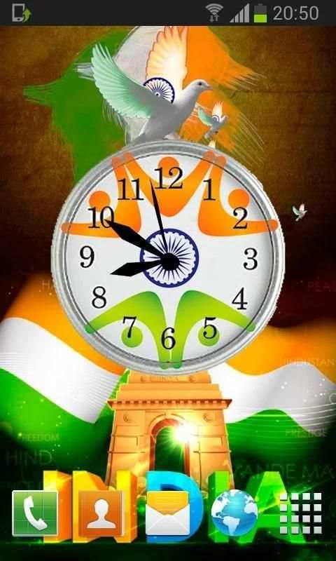 India Clock Live Wallpaper screenshot 1