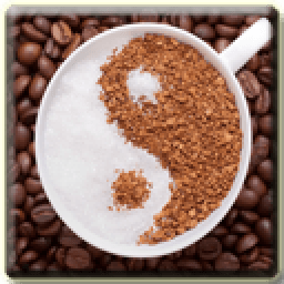 Coffee yin yang icon