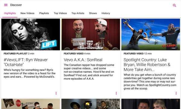 Vevo - Watch HD TV Music Video स्क्रीनशॉट 10
