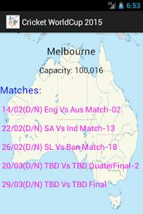ICC Cricket Word Cup 2015 screenshot 1