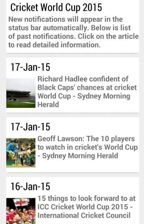 Alerts- Cricket World Cup 2015 screenshot 4
