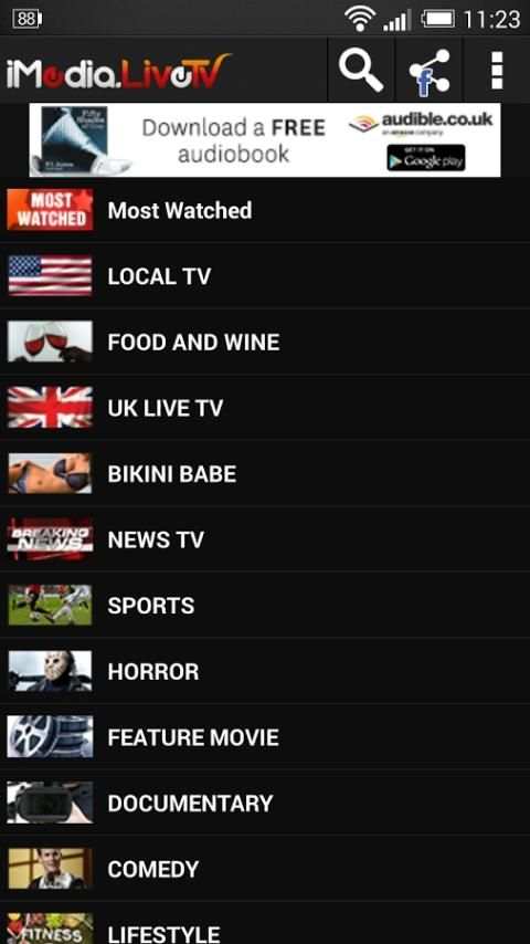 iMedia Live TV screenshot 1