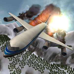 Flight Simulator Snow Plane 3D أيقونة