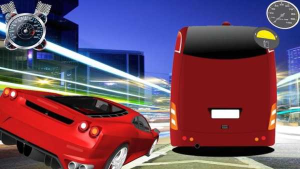 Bus Traffic Racer FREE! screenshot 2