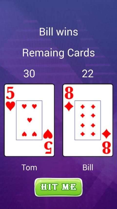 2 Player Card Game स्क्रीनशॉट 6