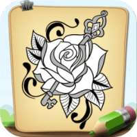 How To Draw Floral Tattoo on 9Apps