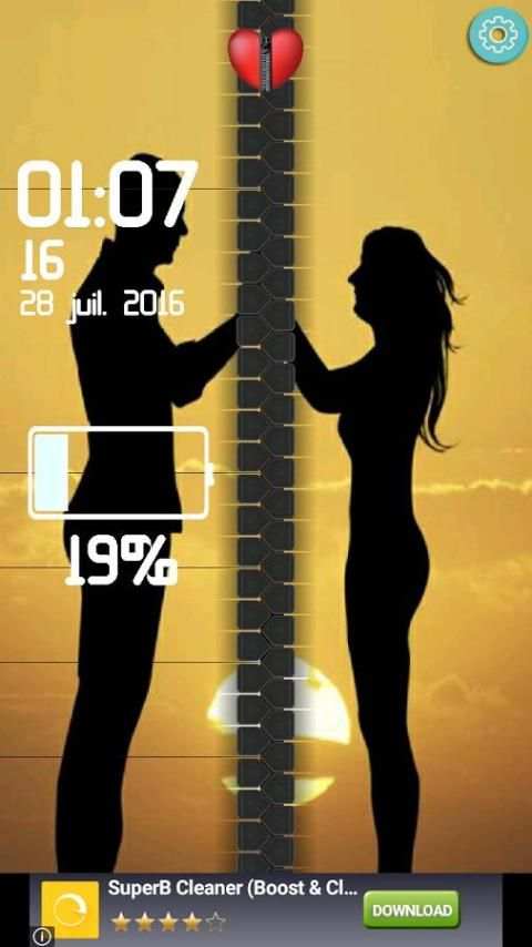 Love Screen Lock 2016 скриншот 3
