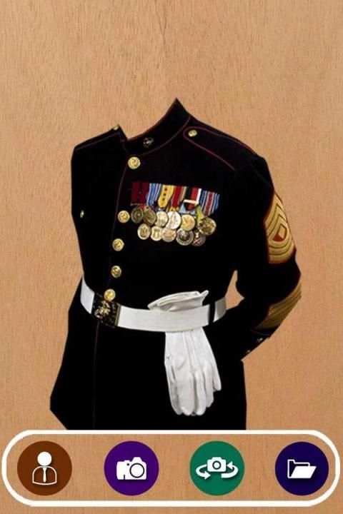 Military Suit Photo Camera स्क्रीनशॉट 3