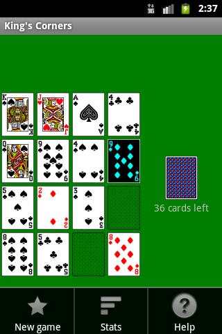 King's Corners Solitaire скриншот 1