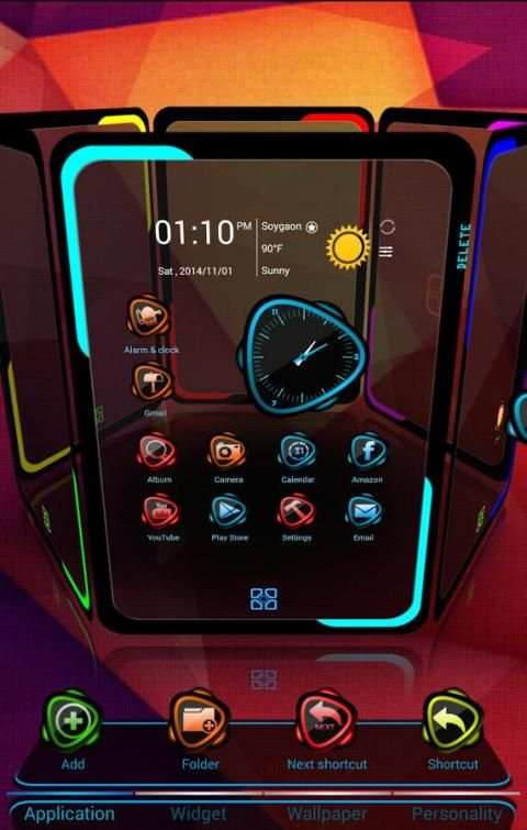 PrimeHD Next Launcher 3D Theme screenshot 3