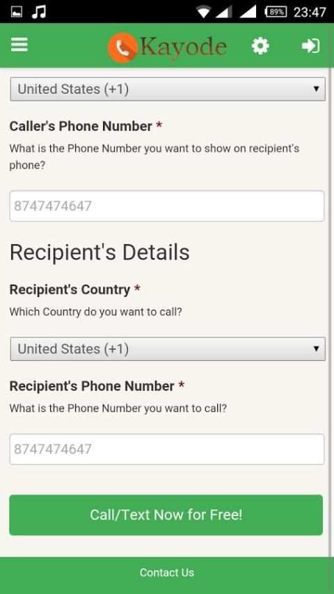 Kayode Call and Text for Free 20 تصوير الشاشة