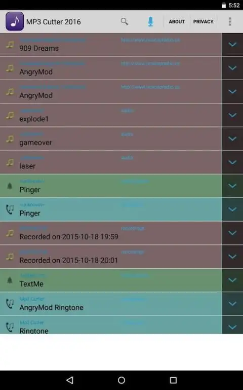 MP3 Cutter 2016 screenshot 1