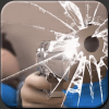Broken Screen By Gun Shoot आइकन