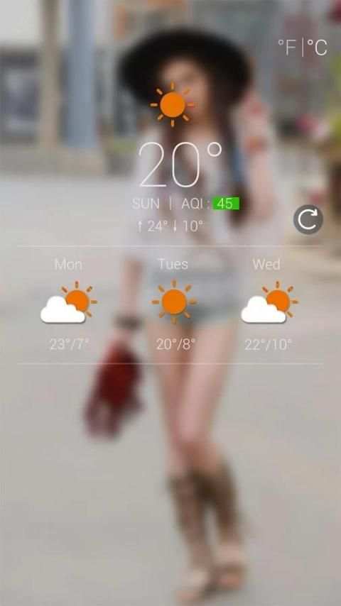 Sexy girl - city # iDO Theme screenshot 5