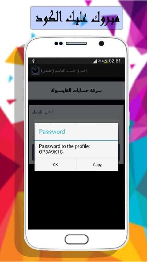سرقة حسابات الفايس prank screenshot 1