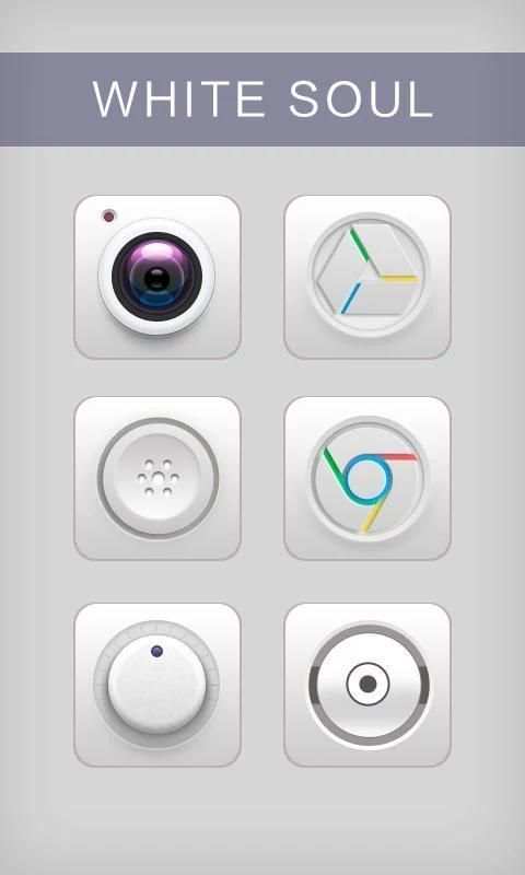 White Soul GO Launcher Theme screenshot 8
