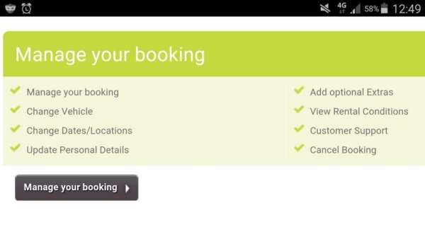 Car Rental Lite -Worlwide Hire 1 تصوير الشاشة