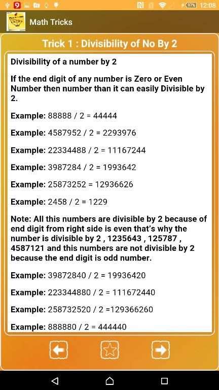 Math Tricks स्क्रीनशॉट 2