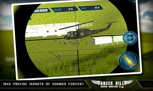 Green Hill Sniper Shooting 3D screenshot 11