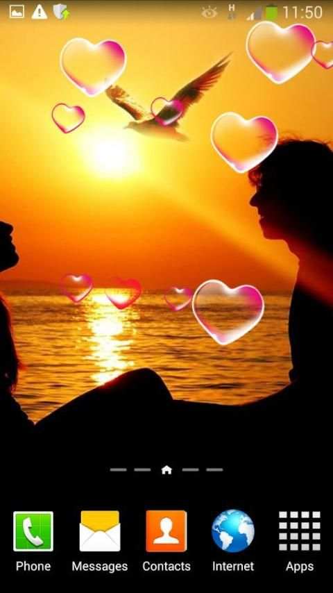 Romantic Live Wallpaper screenshot 2